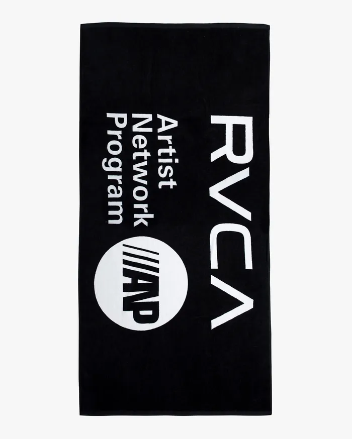 RVCA Mens Other Accessories Anp Beach Towel Black Blk Gift Ideas