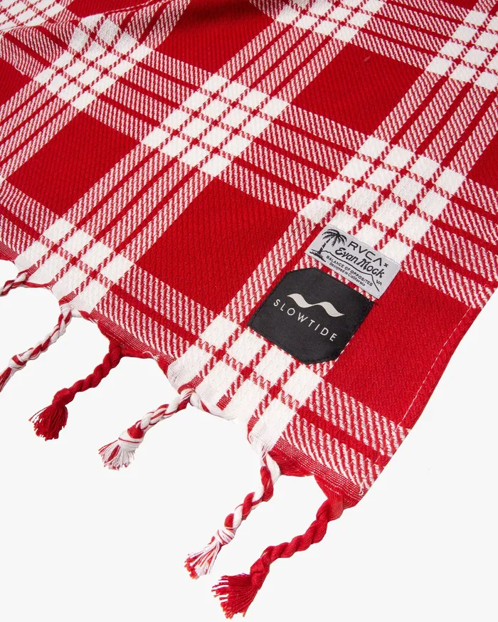 RVCA Mens Other Accessories Evan Mock Palaka Blanket Chili Chl Near Me