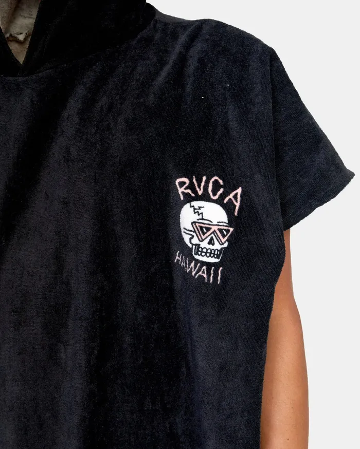 RVCA Mens Other Accessories Luke P Surf Poncho Changing Towel Black Blk Gift 4 You