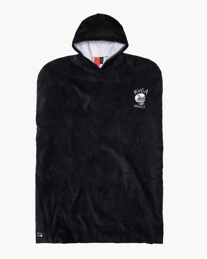 RVCA Mens Other Accessories Luke P Surf Poncho Changing Towel Black Blk Gift 4 You
