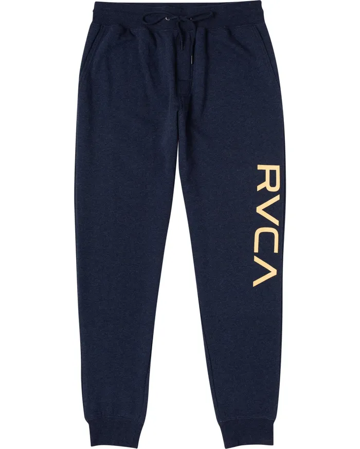 RVCA Mens Pants Big Rvca Sweatpants Navy Heather Nvh For Sale