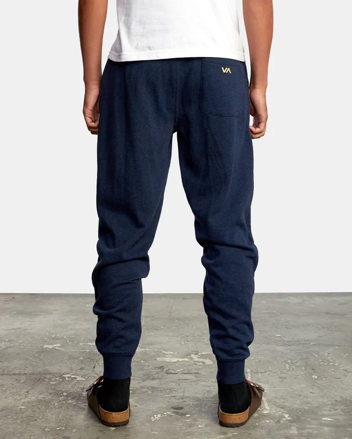 RVCA Mens Pants Big Rvca Sweatpants Navy Heather Nvh For Sale