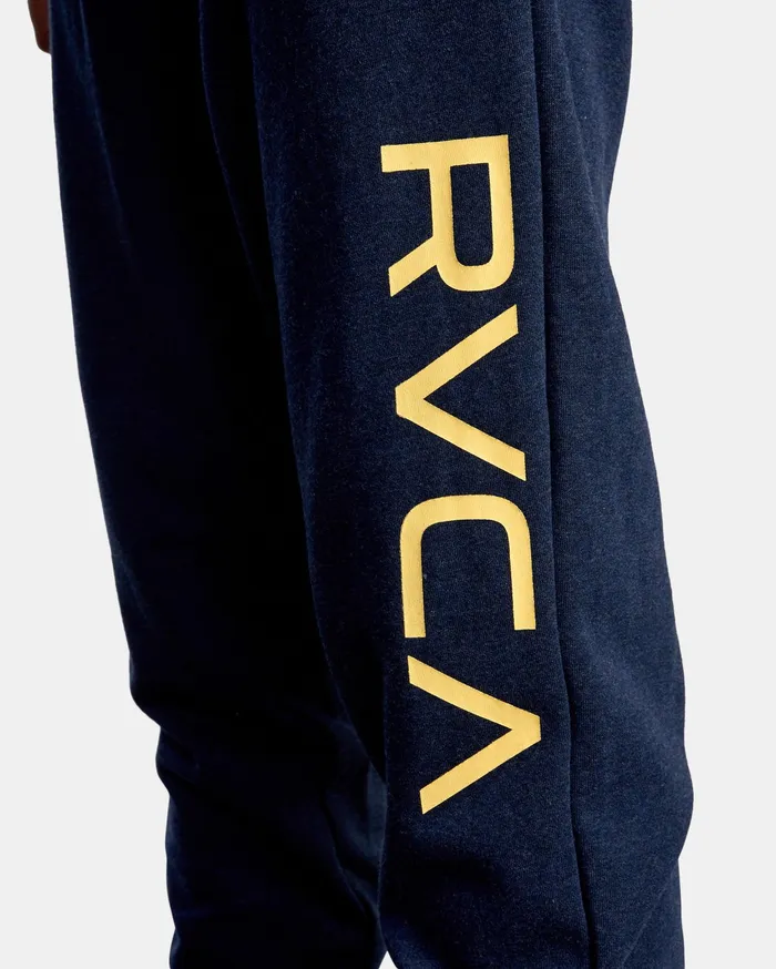 RVCA Mens Pants Big Rvca Sweatpants Navy Heather Nvh For Sale