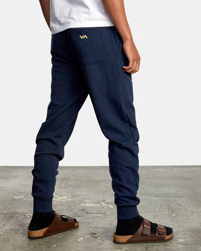 RVCA Mens Pants Big Rvca Sweatpants Navy Heather Nvh For Sale