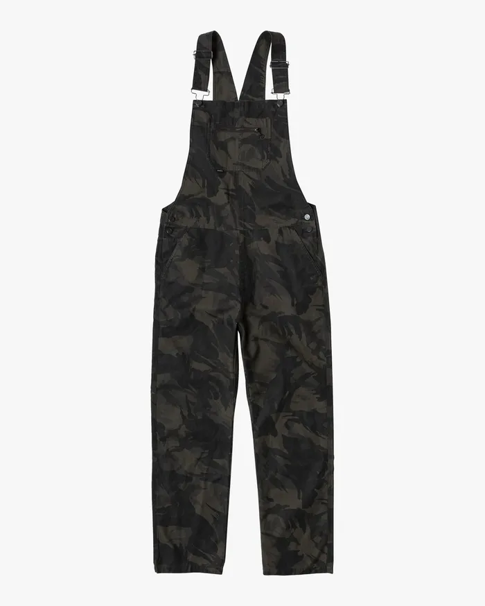RVCA Mens Pants Chainmail Relaxed Fit Overall Black Camo Bkc Online