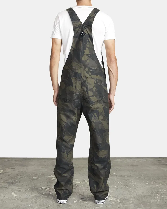 RVCA Mens Pants Chainmail Relaxed Fit Overall Black Camo Bkc Online