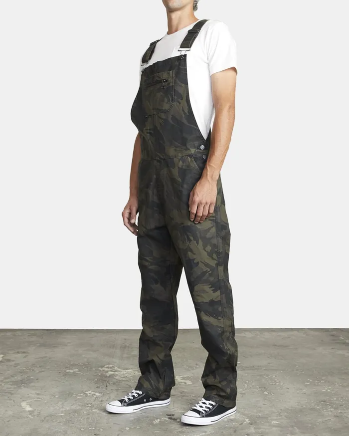 RVCA Mens Pants Chainmail Relaxed Fit Overall Black Camo Bkc Online