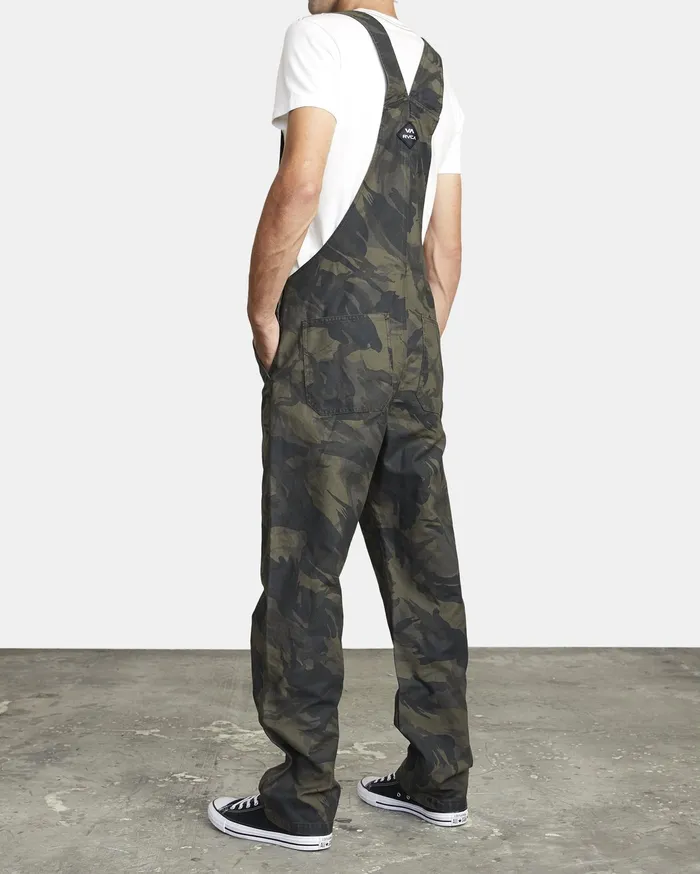 RVCA Mens Pants Chainmail Relaxed Fit Overall Black Camo Bkc Online