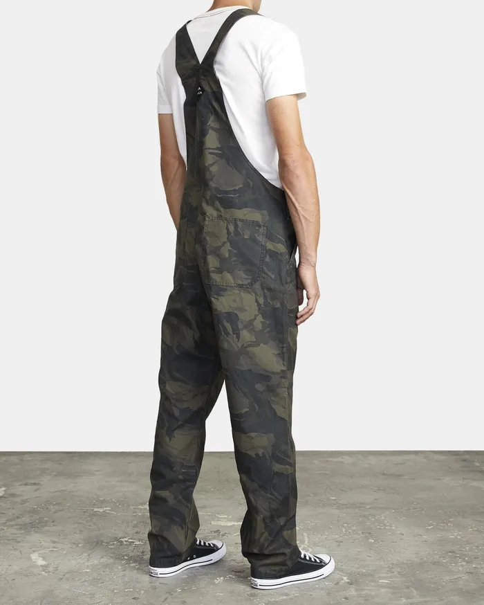 RVCA Mens Pants Chainmail Relaxed Fit Overall Black Camo Bkc Online