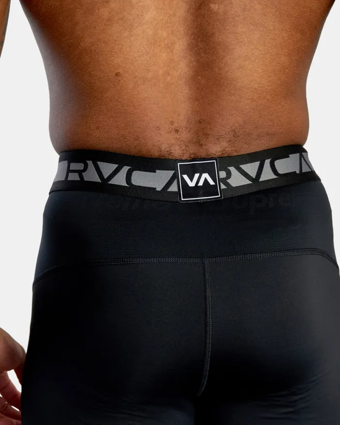 RVCA Mens Pants Compression Pant Black Blk Gift Ideas
