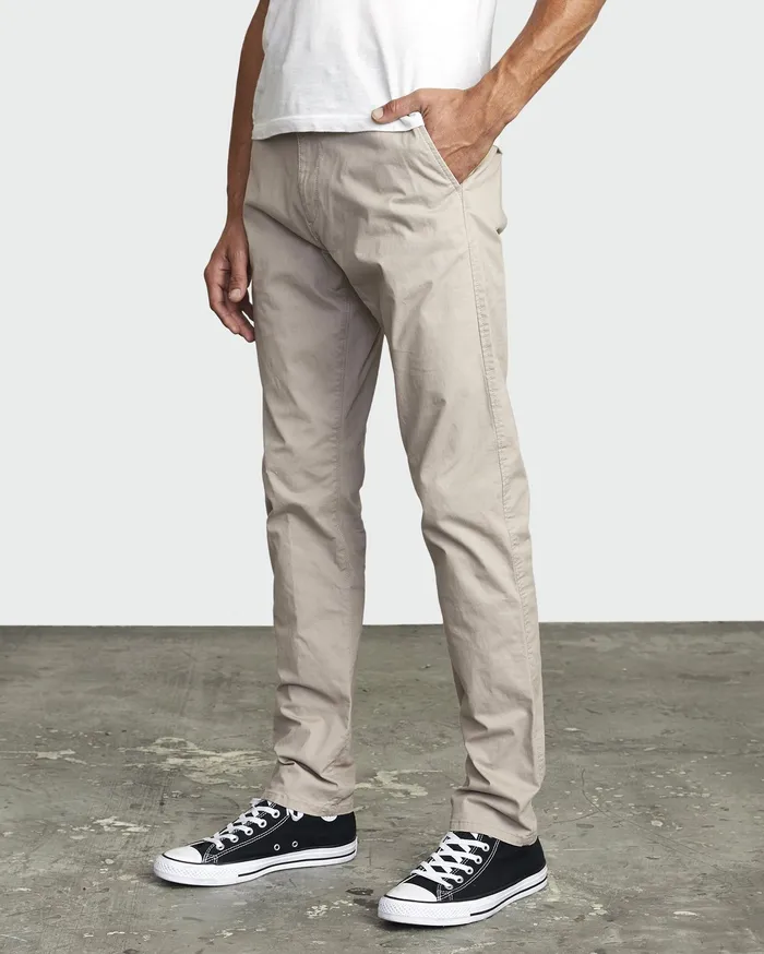 RVCA Mens Pants Daggers Slim Fit Chino Pant Sand San Near Me