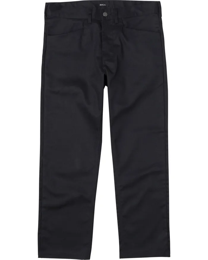 RVCA Mens Pants New Dawn Modern Straight Fit Pant Black Blk Gift for Friend