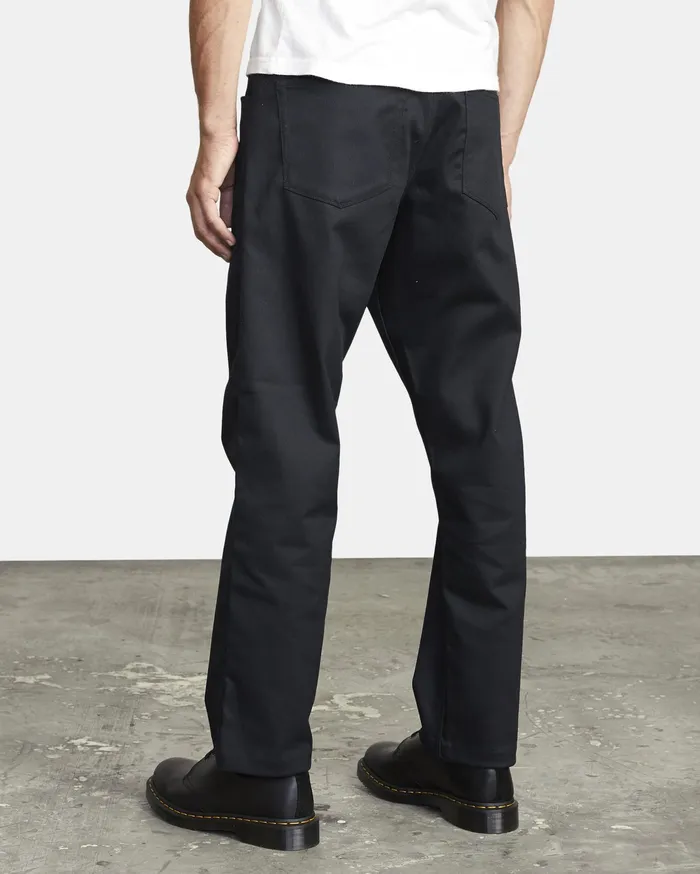 RVCA Mens Pants New Dawn Modern Straight Fit Pant Black Blk Gift for Friend