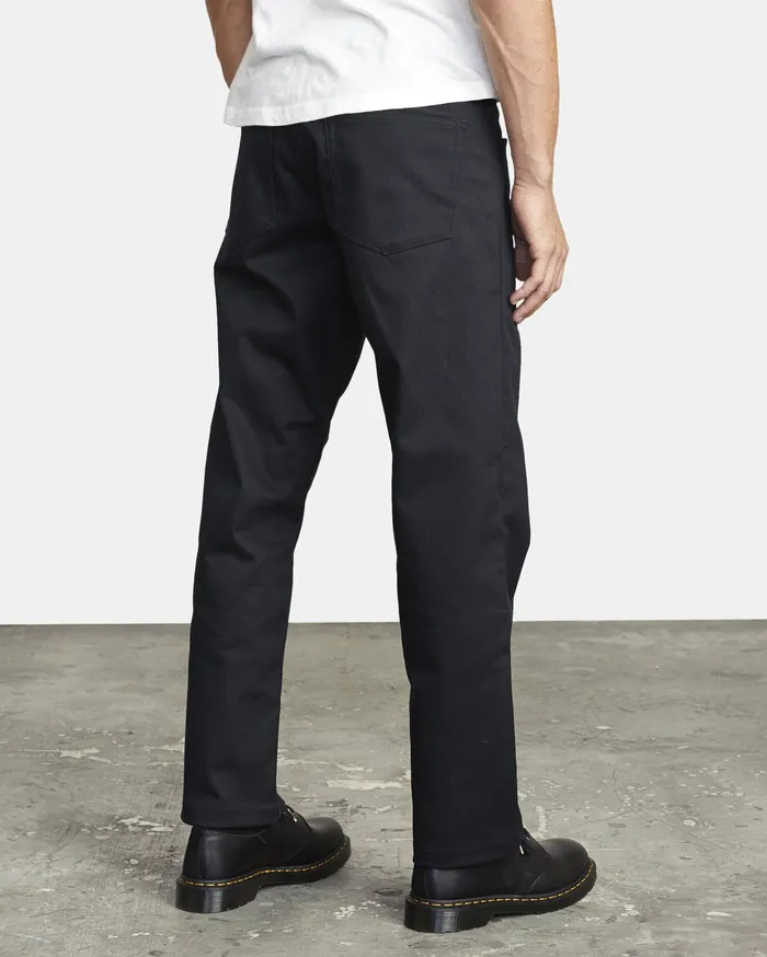 RVCA Mens Pants New Dawn Modern Straight Fit Pant Black Blk Gift for Friend