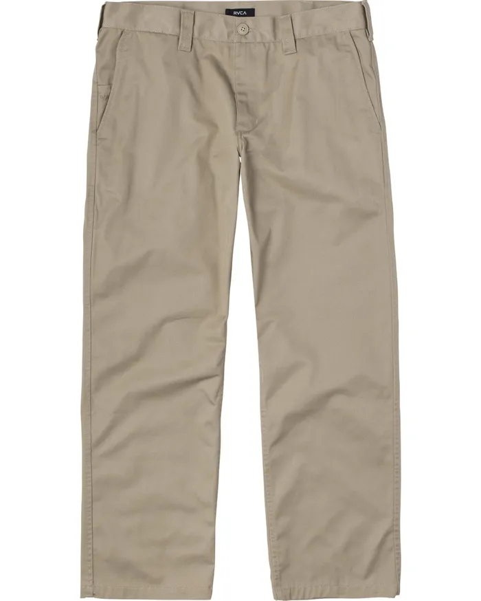RVCA Mens Pants Recession Americana Relaxed Fit Chino Pants Khaki Kha Cheap On Sale RVCA Mens Pants Recession Americana Relaxed Fit Chino Pants Khaki Kha Cheap On Sale