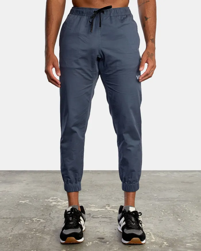 RVCA Mens Pants Spectrum Cuffed Workout Pants Ombre Blue Krq0 For Sale