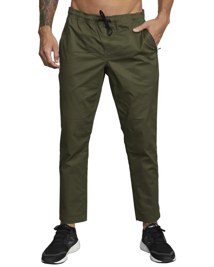 RVCA Mens Pants Spectrum Iii Sport Pant Olive Olv Casaul