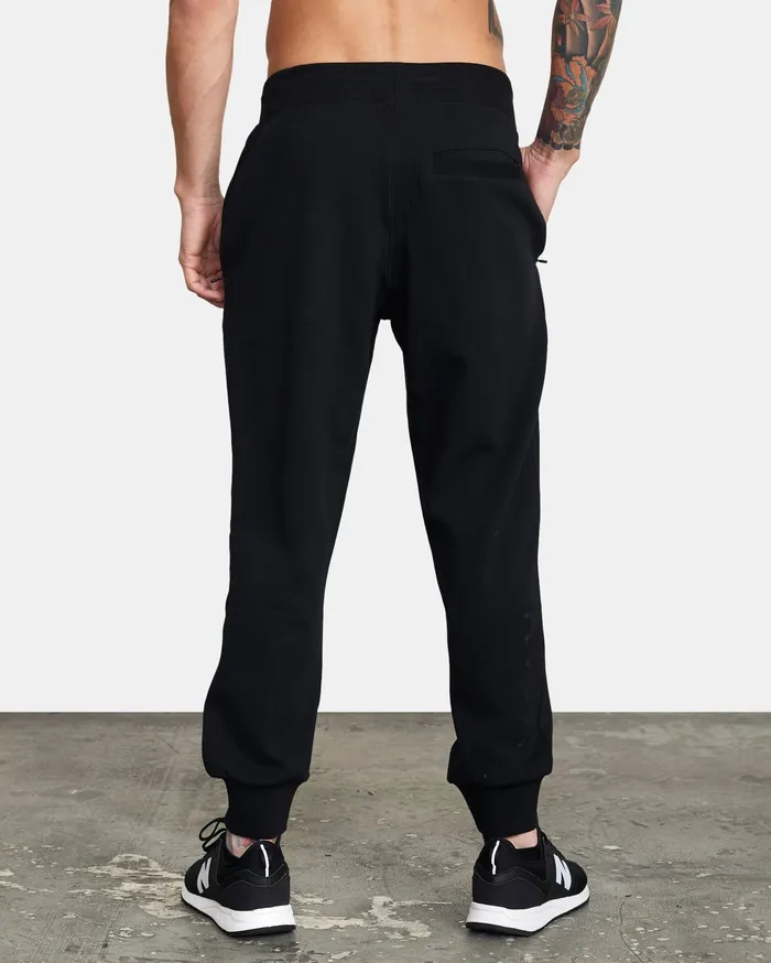RVCA Mens Pants Sport Tech Sweatpant Black Blk Casaul