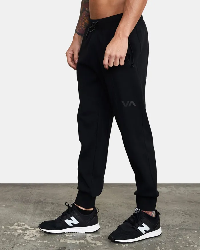 RVCA Mens Pants Sport Tech Sweatpant Black Blk Casaul