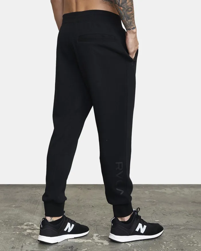 RVCA Mens Pants Sport Tech Sweatpant Black Blk Casaul