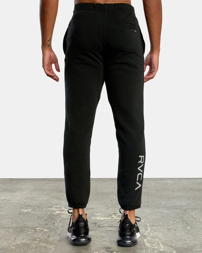 RVCA Mens Pants Swift Sweatpant Black Blk On Sale