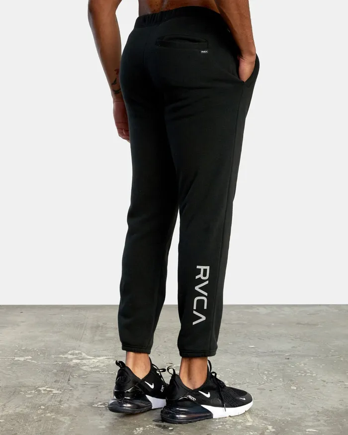 RVCA Mens Pants Swift Sweatpant Black Blk On Sale