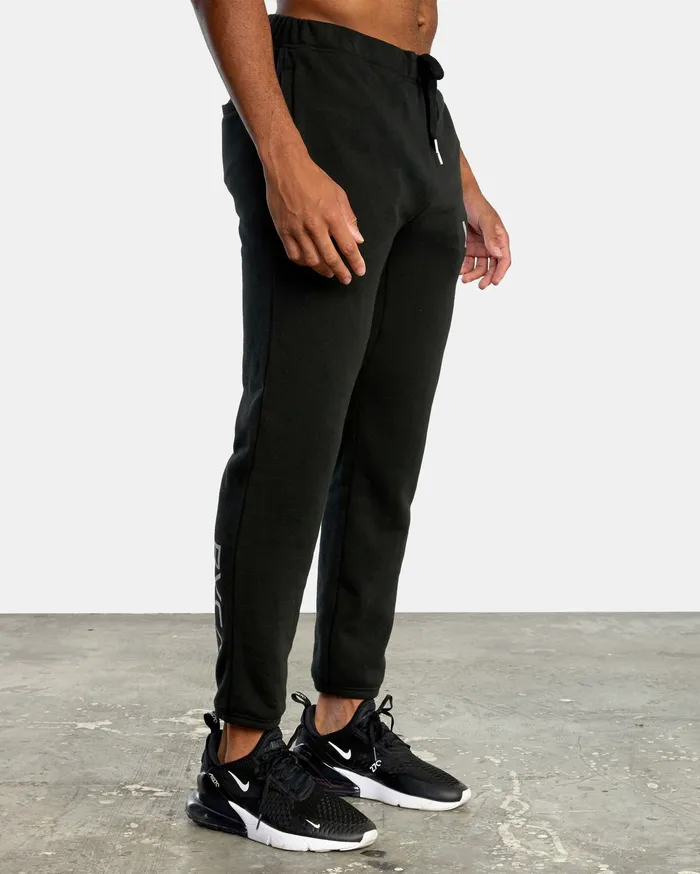 RVCA Mens Pants Swift Sweatpant Black Blk On Sale