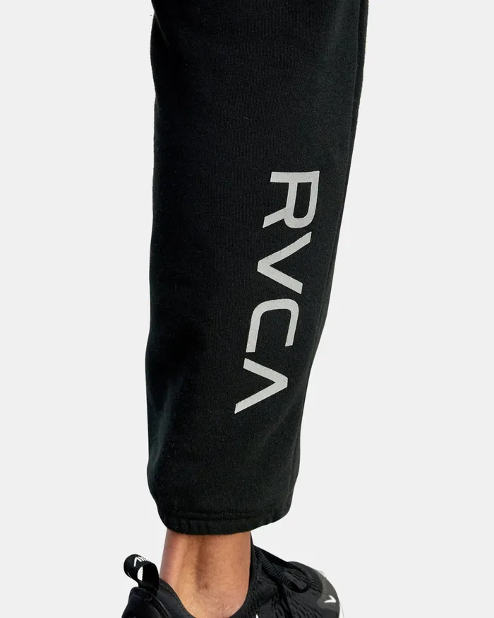 RVCA Mens Pants Swift Sweatpant Black Blk On Sale