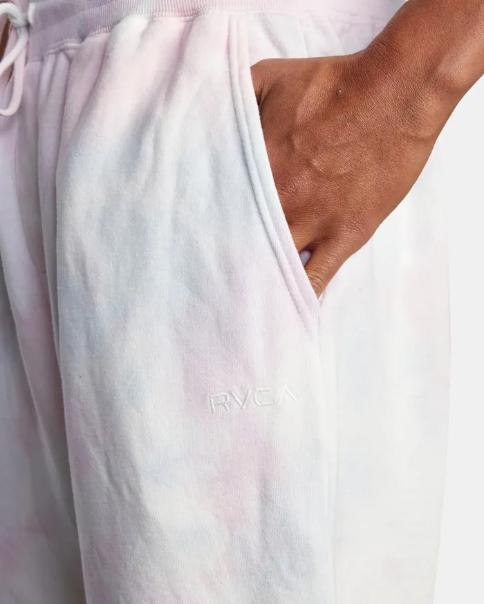 RVCA Mens Pants Tonally TieDye Sweatpants White Tie Dye Wbb6 On Sale