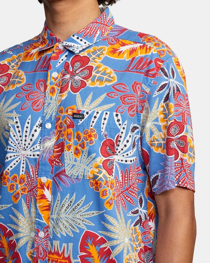 RVCA Mens Shirts Singapore Sling Floral Short Sleeve Shirt Floral Flr Online
