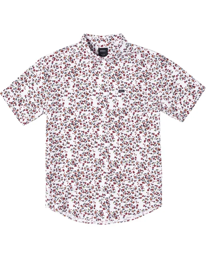 RVCA Mens Shirts That8217Ll Do Slim Fit Short Sleeve Shirt White Wht For Sale RVCA Mens Shirts That8217Ll Do Slim Fit Short Sleeve Shirt White Wht For Sale