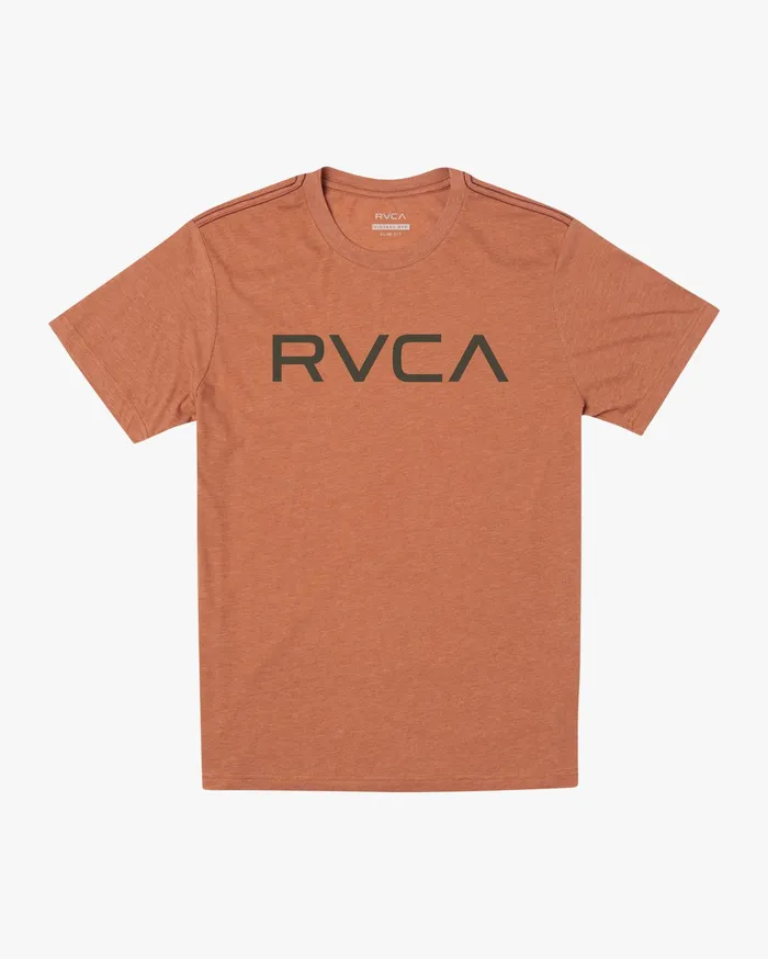 RVCA Mens Short Sleeves Big Rvca Short Sleeve Tee Cocoa Cca
