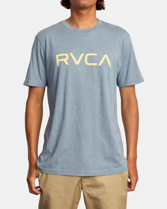 RVCA Mens Short Sleeves Big Rvca Short Sleeve Tee Slate Slt