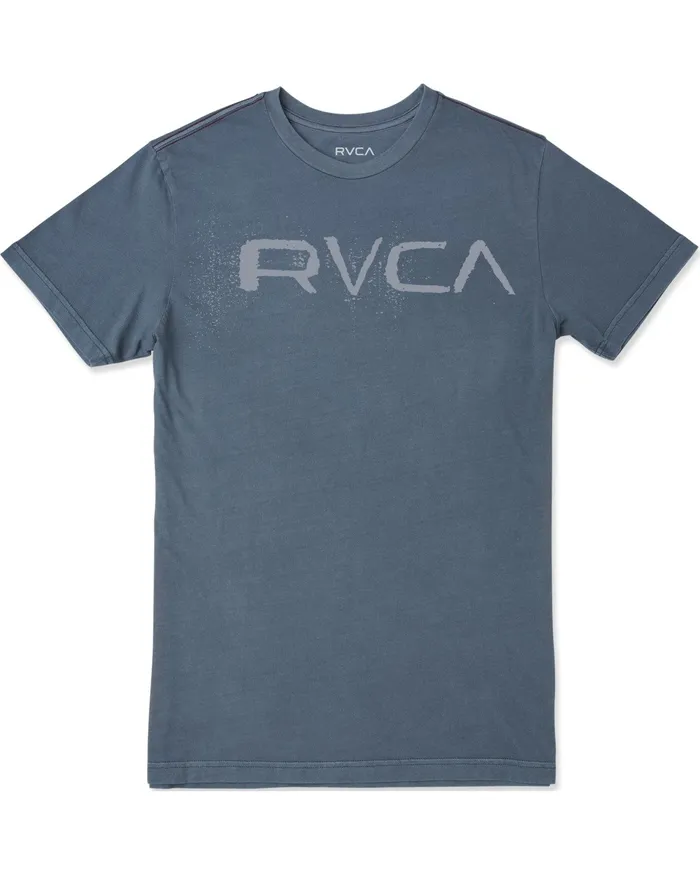 RVCA Mens Short Sleeves Bleecher Short Sleeve Tee Slate Slt