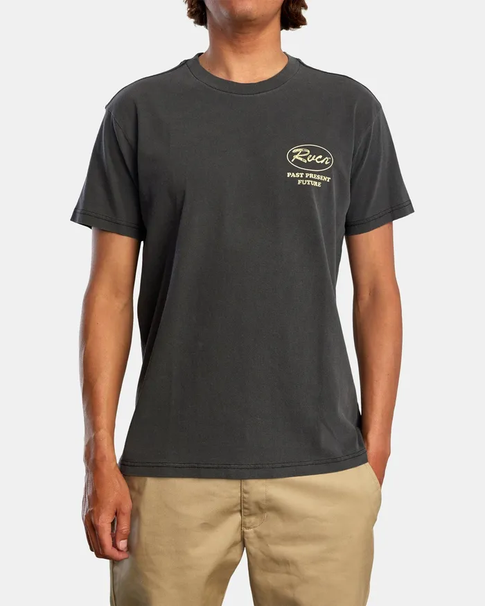 RVCA Mens Short Sleeves Cooper Short Sleeve Tee Black Blk