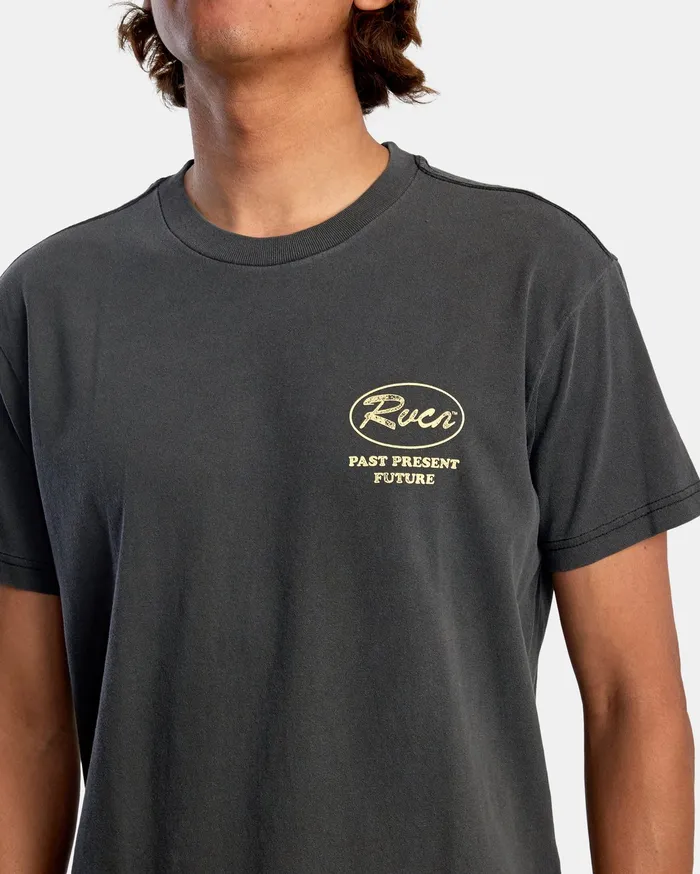RVCA Mens Short Sleeves Cooper Short Sleeve Tee Black Blk