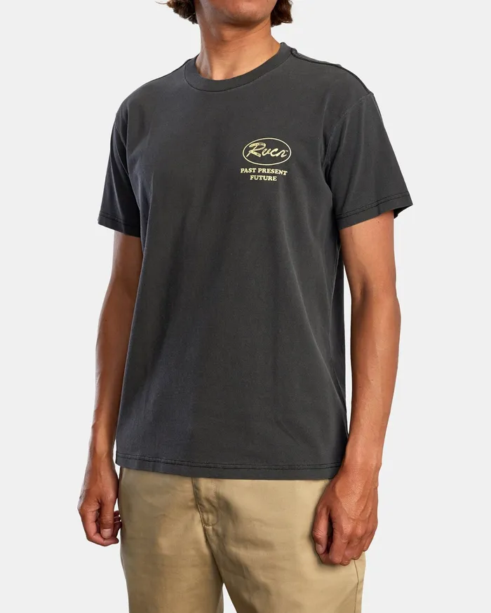 RVCA Mens Short Sleeves Cooper Short Sleeve Tee Black Blk
