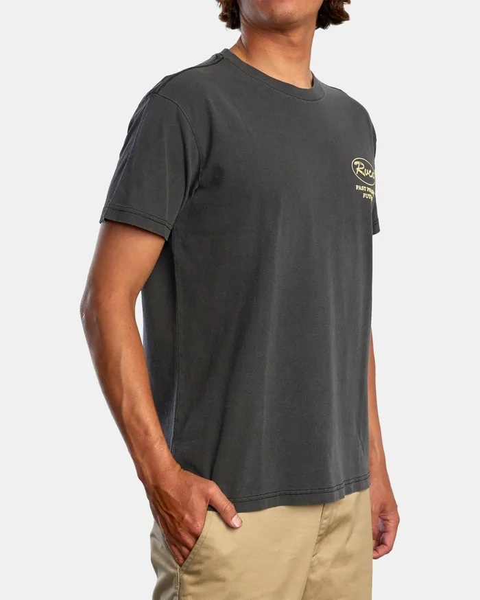 RVCA Mens Short Sleeves Cooper Short Sleeve Tee Black Blk