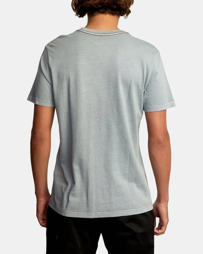 RVCA Mens Short Sleeves Nowhere Short Sleeve Tee Monument Mon