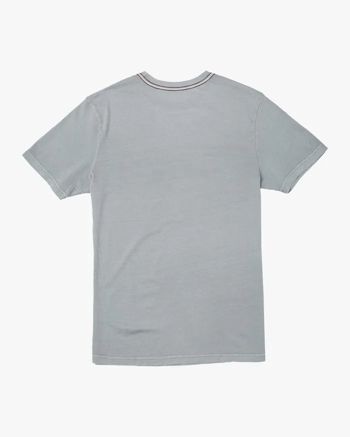 RVCA Mens Short Sleeves Palm Beach Short Sleeve Tee Monument Mon