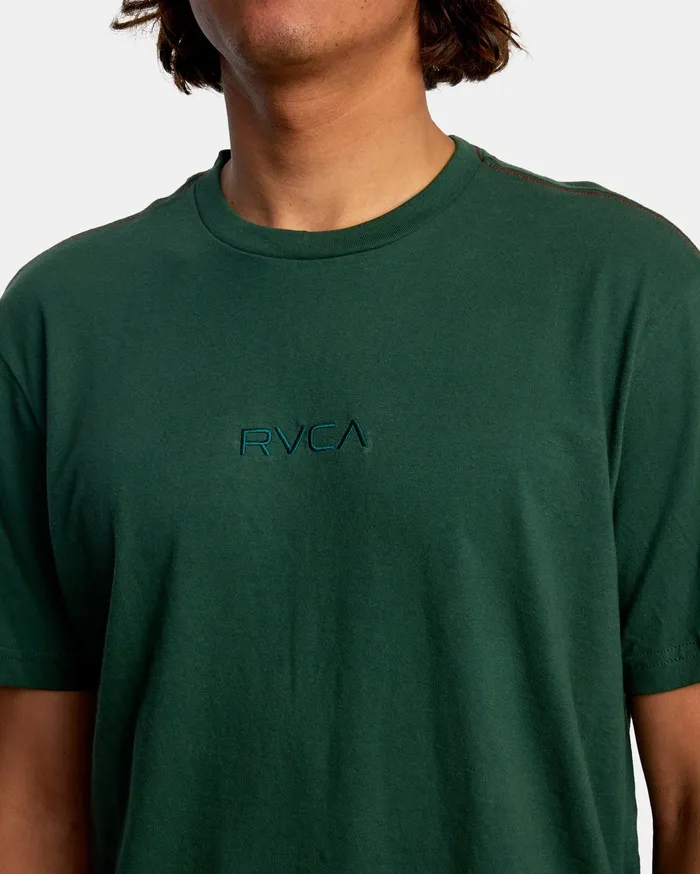 RVCA Mens Short Sleeves Small Rvca Short Sleeve Tee Hunter Green Dgn