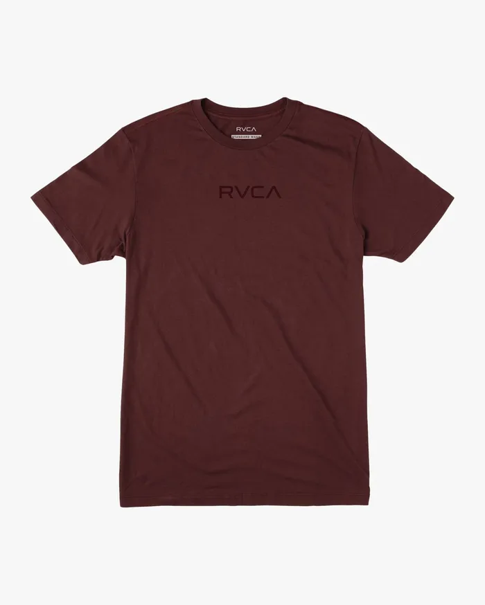 RVCA Mens Short Sleeves Small Rvca Short Sleeve Tee Oxblood Red Oxr