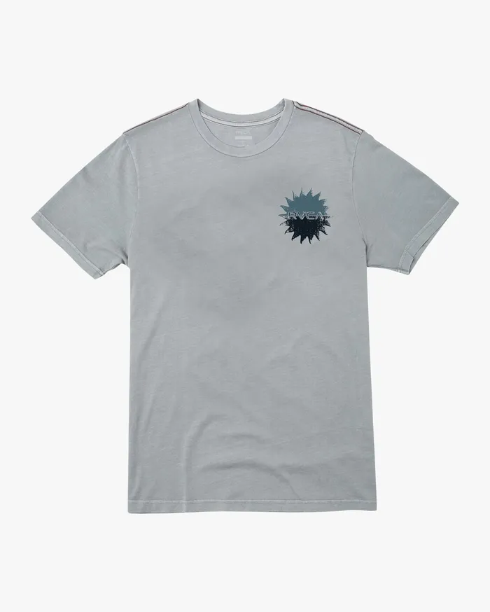 RVCA Mens Short Sleeves Solar Corp Short Sleeve Tee Monument Mon