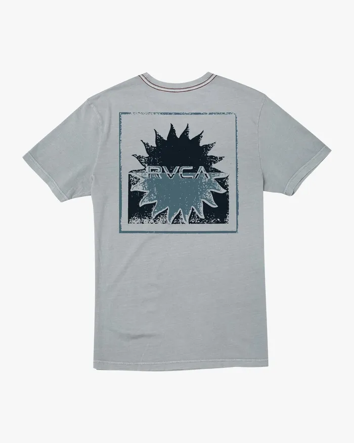RVCA Mens Short Sleeves Solar Corp Short Sleeve Tee Monument Mon