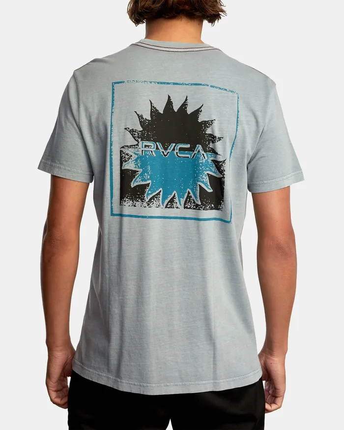 RVCA Mens Short Sleeves Solar Corp Short Sleeve Tee Monument Mon