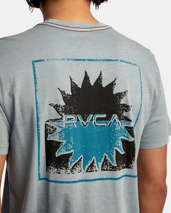 RVCA Mens Short Sleeves Solar Corp Short Sleeve Tee Monument Mon