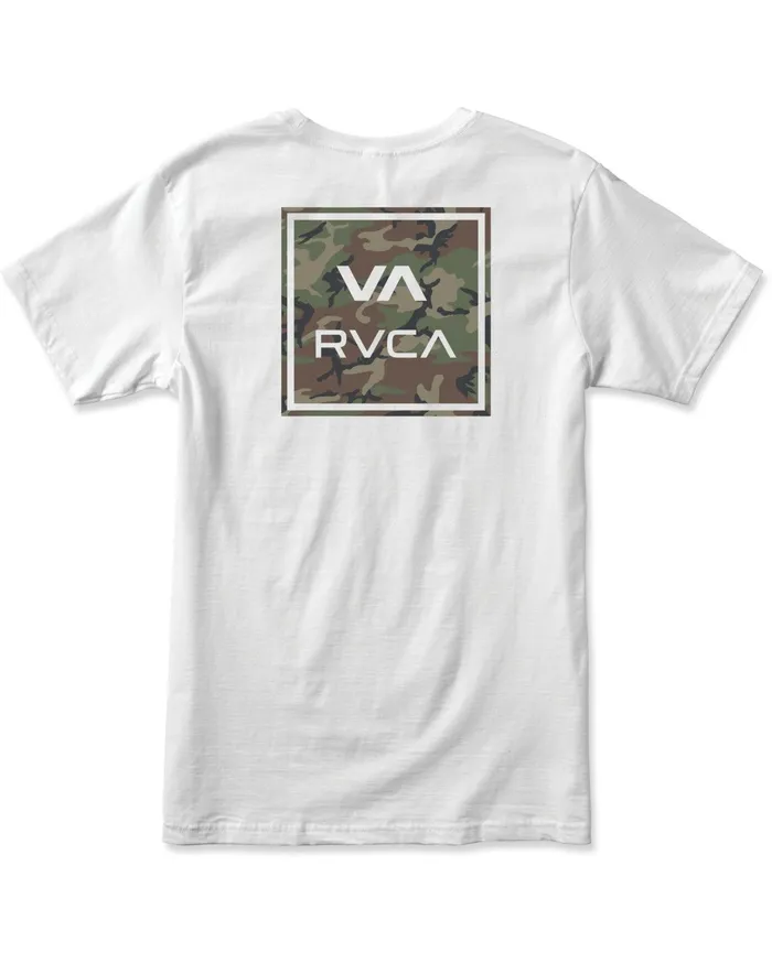 RVCA Mens Short Sleeves Va All The Way Short Sleeve Tee White Wht