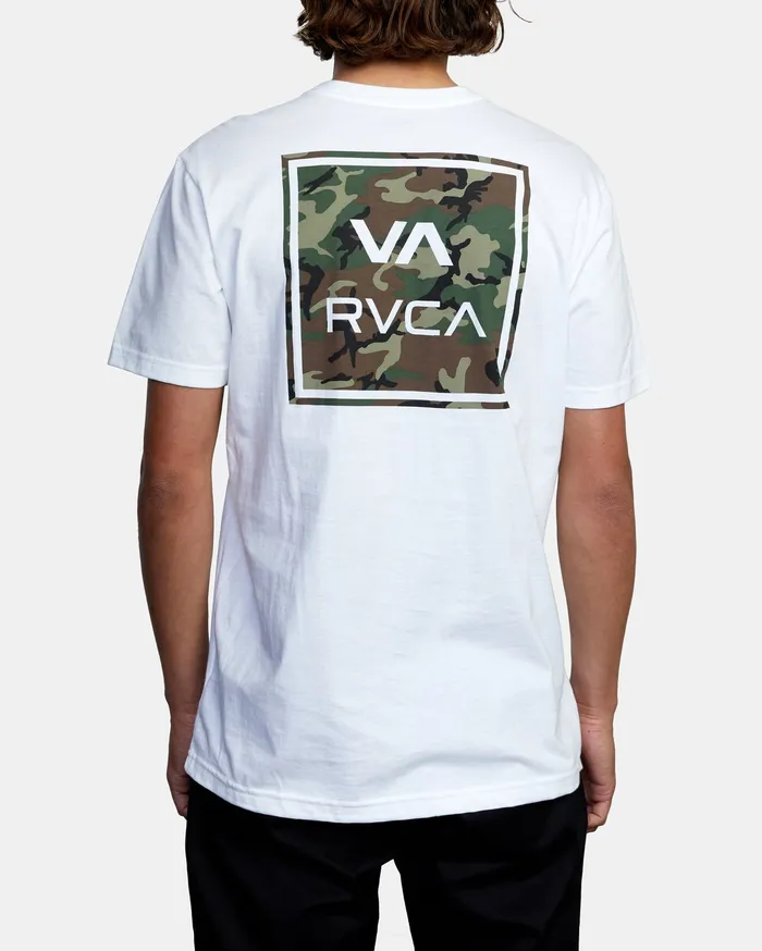 RVCA Mens Short Sleeves Va All The Way Short Sleeve Tee White Wht