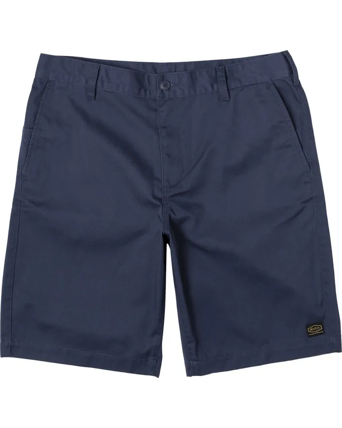 RVCA Mens Shorts Americana Walkshorts 22034 Moody Blue Mdy Cheap On Sale