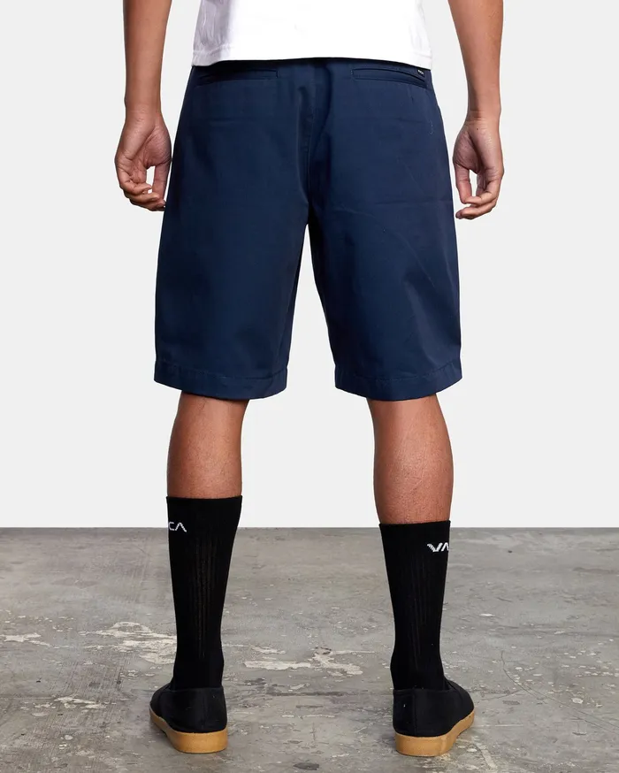 RVCA Mens Shorts Americana Walkshorts 22034 Moody Blue Mdy Cheap On Sale